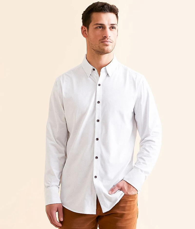 Polka Dot Athletic Performance Stretch Shirt