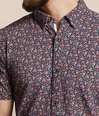 Floral Tailored Knit Shirt