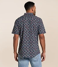 Floral Athletic Performance Stretch Shirt