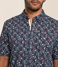 Floral Athletic Performance Stretch Shirt