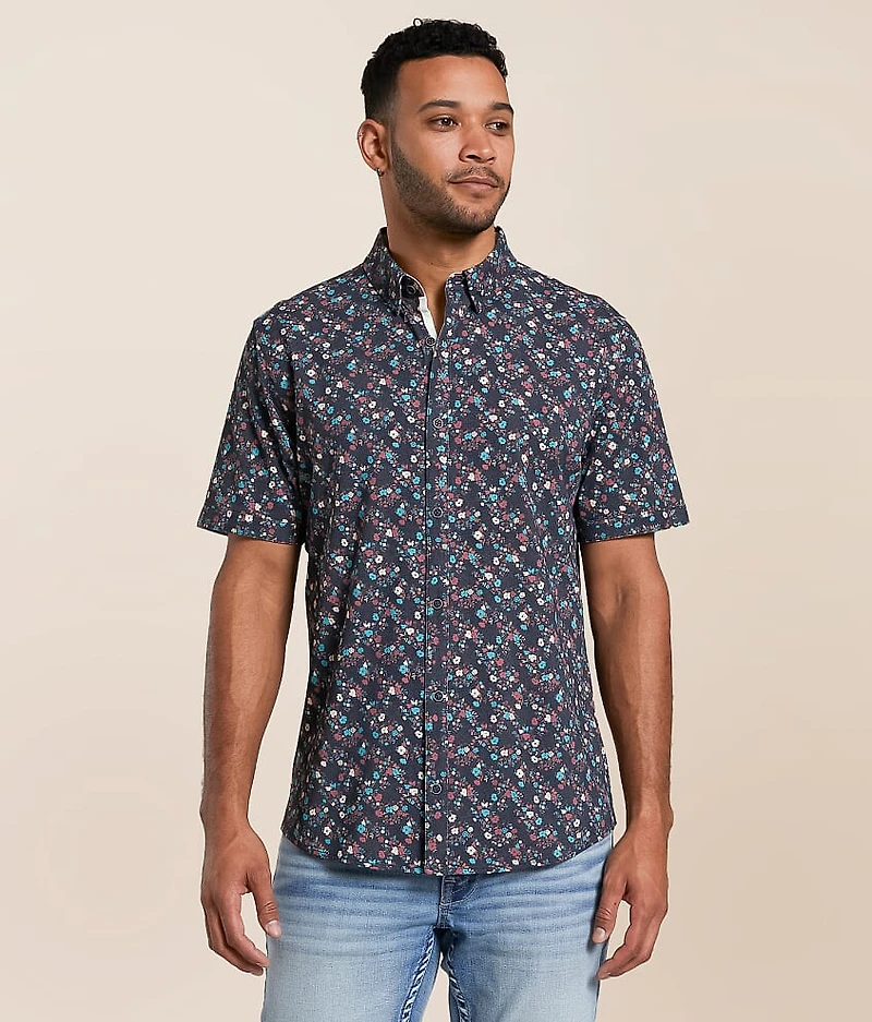 Floral Athletic Performance Stretch Shirt