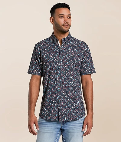 Floral Athletic Performance Stretch Shirt