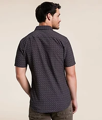 Geo Tailored Performance Stretch Shirt