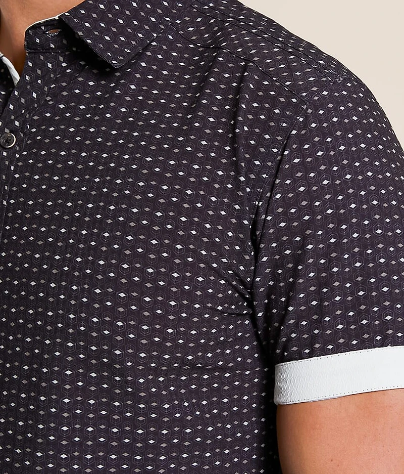 Geo Tailored Performance Stretch Shirt
