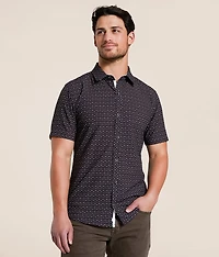 Geo Tailored Performance Stretch Shirt