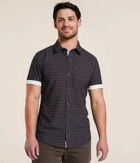 Geo Tailored Performance Stretch Shirt