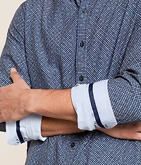 Double Print Athletic Performance Stretch Shirt