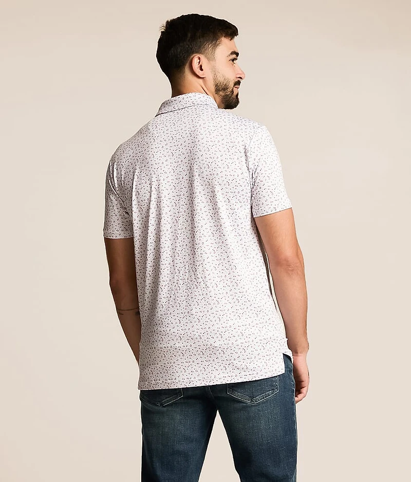 Floral Performance Polo