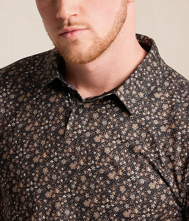 Floral Performance Polo