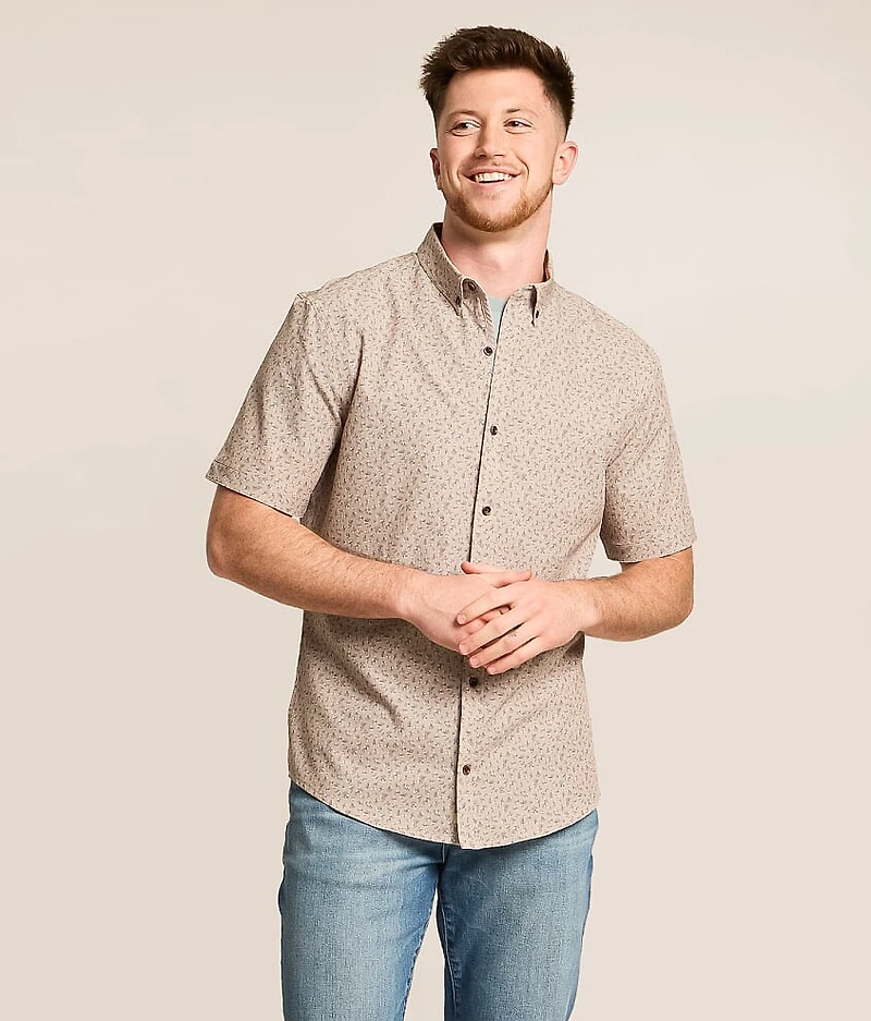 Floral Seersucker Athletic Performance Shirt