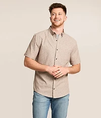 Floral Seersucker Athletic Performance Shirt