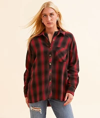 Plaid Flannel Boyfriend Shirt