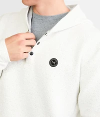 Textured Henley Hoodie