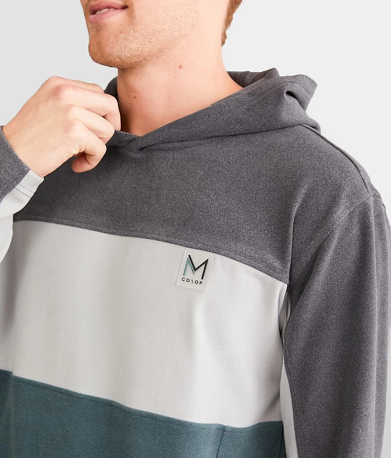 Color Block Fleece Hoodie