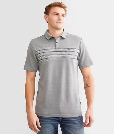 Maven Co-op Striped Performance Polo