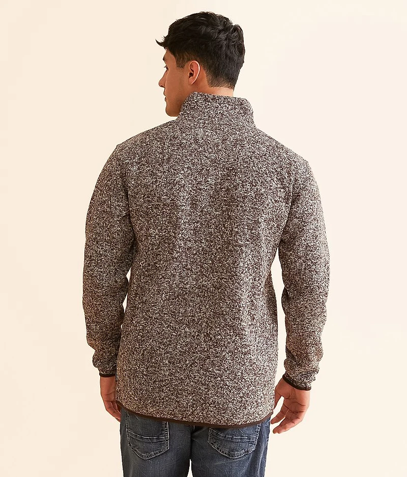 Quarter Zip Marled Sweater