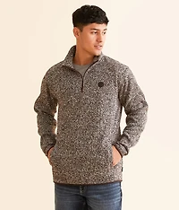 Quarter Zip Marled Sweater