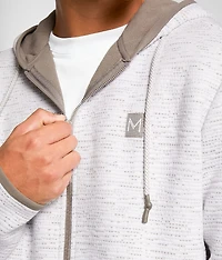 Textured Knit Hooded Jacket
