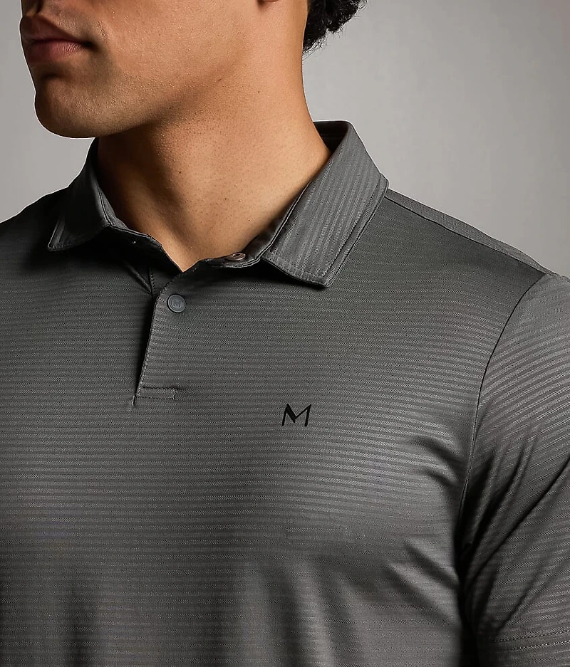 Course Striped Performance Polo