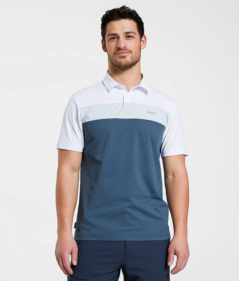Club Color Block Performance Polo