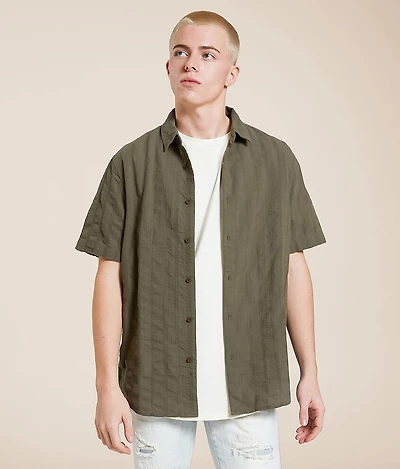 Embroidered Stripe Shirt
