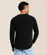 Open Weave Ribbed T-Shirt