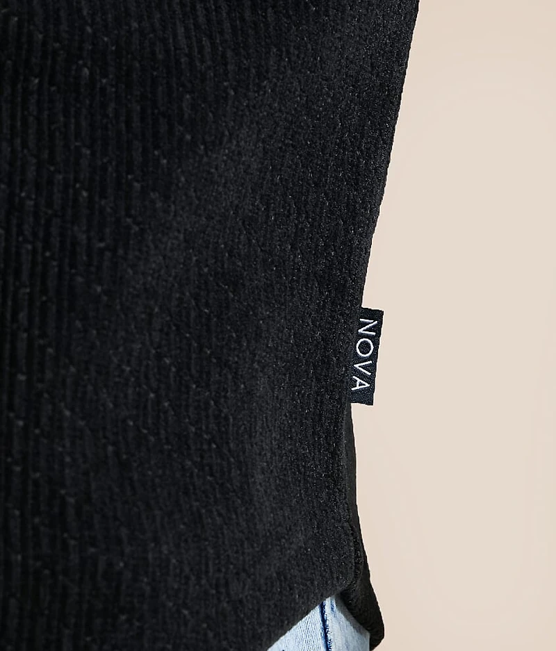 Open Weave Ribbed T-Shirt