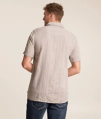 Embroidered Stripe Shirt