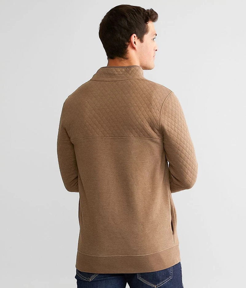 Quilted Henley Pullover
