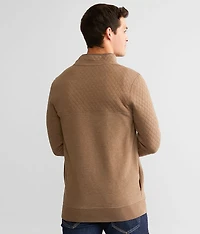 Quilted Henley Pullover