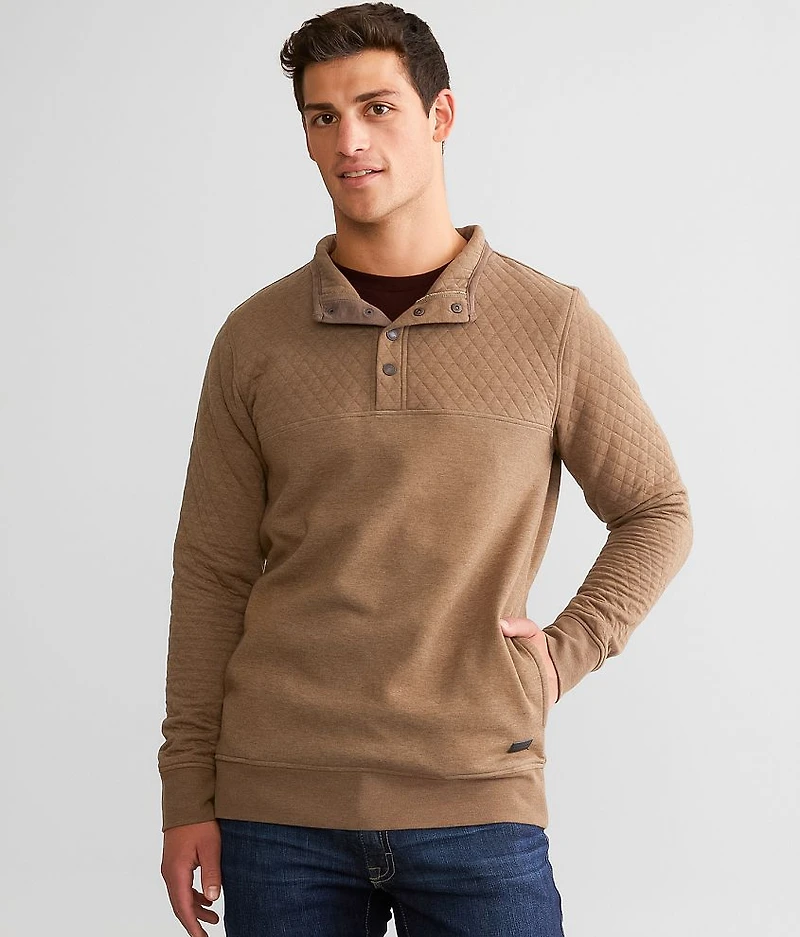 Quilted Henley Pullover