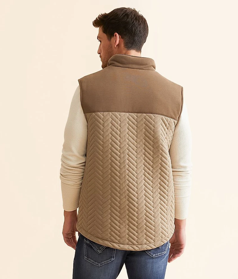 Color Block Quilted Vest