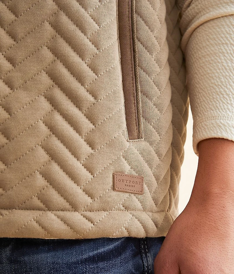 Color Block Quilted Vest
