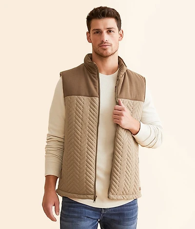 Color Block Quilted Vest