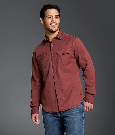 Washed Athletic Stretch Shirt