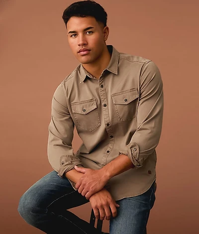 Washed Athletic Stretch Shirt