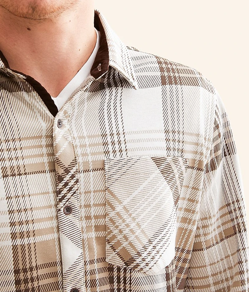 Plaid Knit Standard Shirt