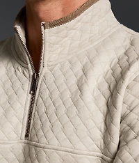 Quilted Quarter Zip Pullover