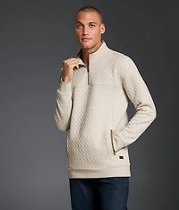 Quilted Quarter Zip Pullover