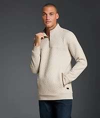 Quilted Quarter Zip Pullover