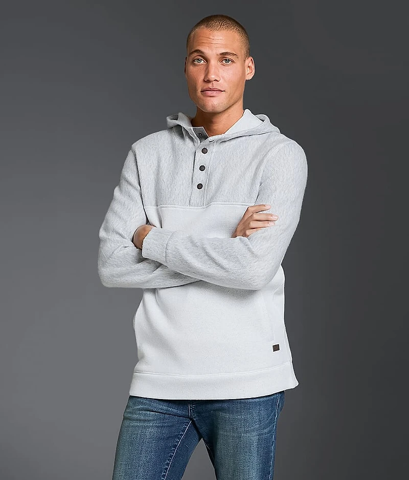 Heathered Henley Hoodie