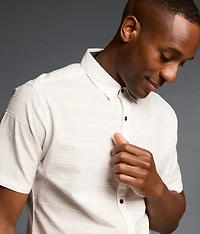 Embroidered Stripe Athletic Shirt