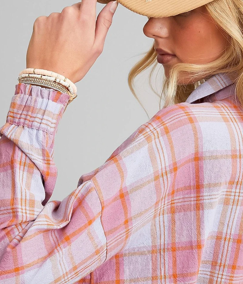 Plaid Cropped Shirt