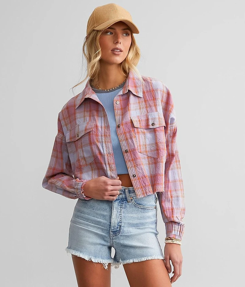 Plaid Cropped Shirt