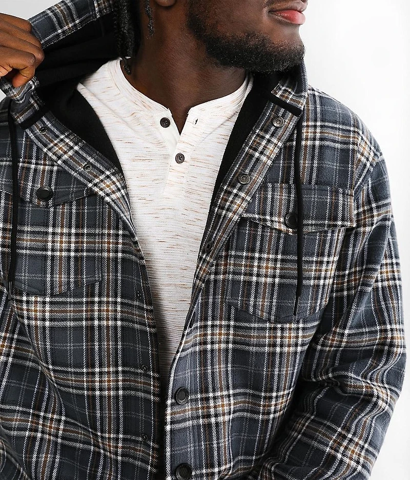 Flannel Hooded Jacket