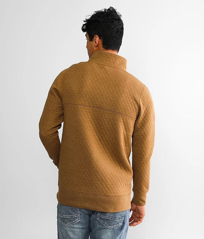 Quilted Henley Pullover