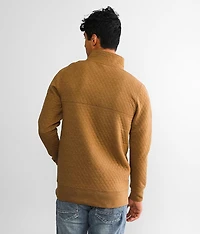 Quilted Henley Pullover
