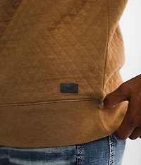 Quilted Henley Pullover