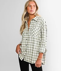 Mixed Plaid Shirt