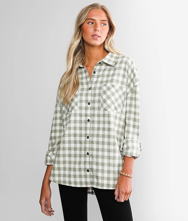Mixed Plaid Shirt